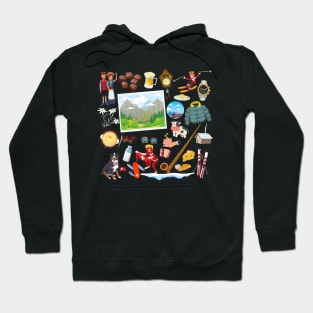 Switzerland Travel Icon Hoodie